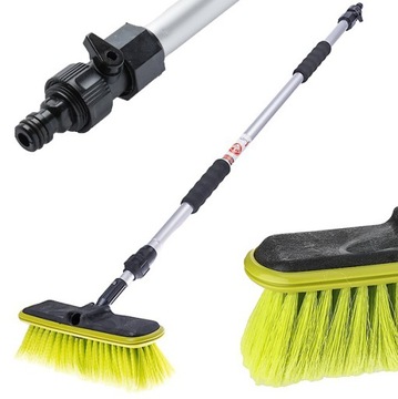 SZCZOTKA TELESKOPOWA Z KIJEM 95 - 165 CM + ZAWÓR