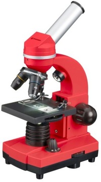 Красный микроскоп Bresser Biolux SEL 40x-1600x