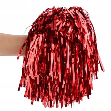 Pompony cheerleaderki czirliderki czerwone-1s