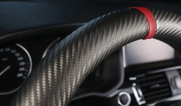 КРЫШКА СПОРТИВНОГО РУЛЯ CARBON ЧЕРНАЯ