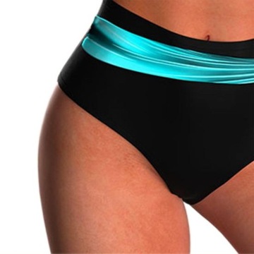 КУПАЛЬНИК БИКИНИ ИЗ ДВУХ ЧАСТЕЙ, ТРУСИКИ С ВЫСОКОЙ ПОСАДКОЙ / L