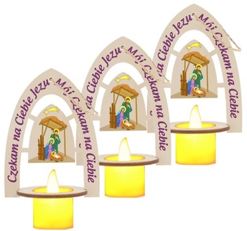 Lampion LAMPIONY LED na RORATY ADWENTOWY LATARNIA NA BATERIE V1 20 sztuk