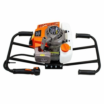 Бензиновая буровая установка мощностью 2,8 л.с., земляной бур на ДВУХ человек, комплект сверл.