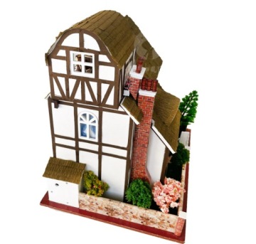 Pruski domek Holenderski DIY Farma KLEJ LED