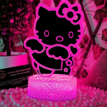 3D светодиодный USB-ночник в подарок Hello Kitty