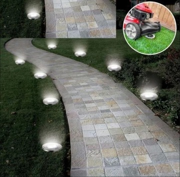 12 СОЛНЕЧНЫХ САДОВЫХ ЛАМП, ПРИБОР, ДВИЖЕНИЕ, 16 СВЕТОДИОДОВ, СВЕТЯЩИЙСЯ ДИСК