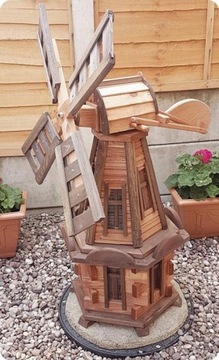 Садовый вентилятор с солнечным светодиодным освещением, 100 см