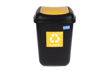 Kosz na śmieci plastik Plafor 28l czarny