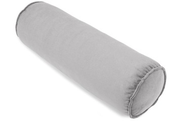 Poduszka dekoracyjna wałek 50 cm welurowy szary