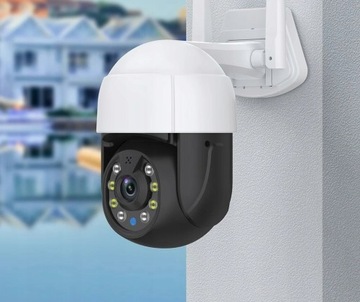 ВРАЩАЮЩАЯСЯ НАРУЖНАЯ IP-КАМЕРА WIFI 4X ZOOM 5MPx 2K