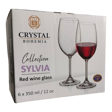 BOHEMIA KLARA/SYLVIA KIELISZEK WINO RED 350ML 6SZT