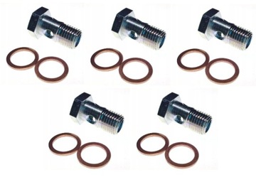 ŚRUBA M14 HOLENDERKA PRZELOTKA 5 SZTUK, 10 PODKŁADEK