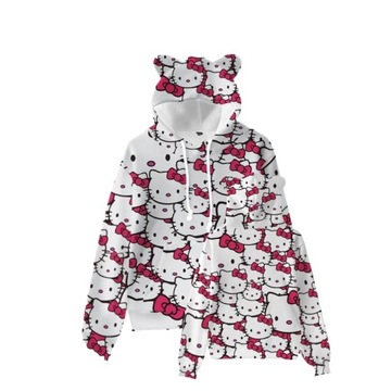 HELLO KITTY ЖЕНСКИЙ СВИТШОТ С КАПЮШОНОМ K