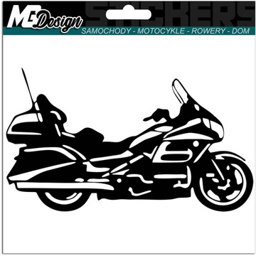 NAKLEJKA na samochód MOTOCYKL CHOPPER MOTOR 16x9