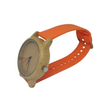 Drewniany zegarek BOBO BIRD Damski pomarańczowy