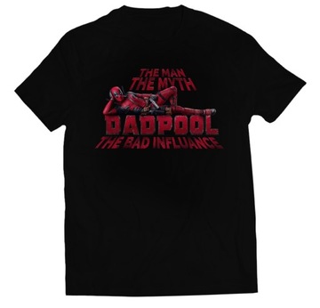 KOSZULKA DLA TATY NA DZIEŃ OJCA DADPOOL BADASS XL