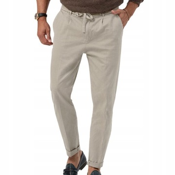 Jesienne spodnie garniturowe business casual,XL