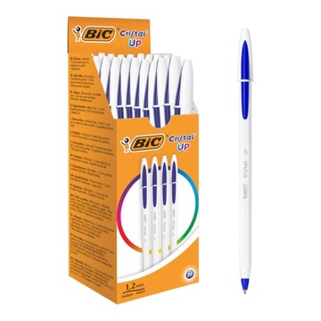 BIC CRISTAL UP DŁUGOPIS NIEBIESKI BIUROWY SZKOLNY 1.2 x20