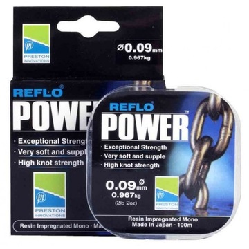 ŻYŁKA PRZYPONOWA PRESTON REFLO POWER - 100m 0,10mm