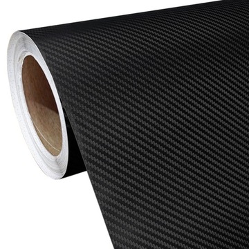 Okleina Samoprzylepna CZARNY Carbon 3D Szer 150cm