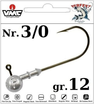 JIG PERFEKT na haku VMC Nr.3/0 - 12 gr