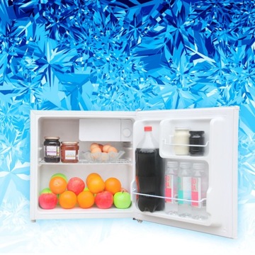 Небольшой встраиваемый мини-холодильник с морозильной камерой, гостиничный белый, 46 л.