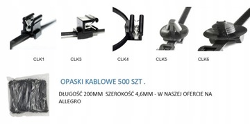 50 кабельных стяжек с зажимом clk2