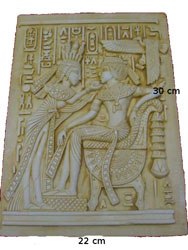Płaskorzezba egipska pismo egipskie rzezba z gipsu