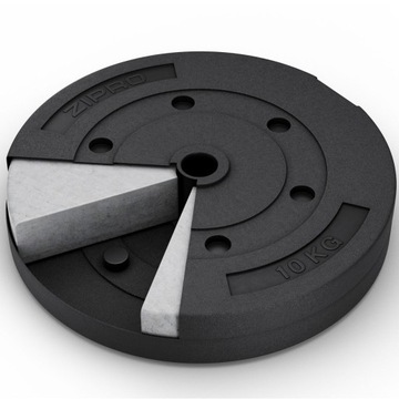 Obciążenie bitumiczne Talerz 10kg 31mm Obciążenia Powlekane - Zipro