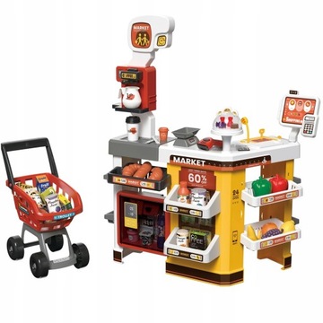 СУПЕРМАРКЕТ БОЛЬШАЯ МАГАЗИНСКАЯ КОРЗИНА ДЛЯ ДЕТЕЙ ХОЛОДИЛЬНИК С ПАРОВЫМ WIFI ВЕСАМИ МАТАДИ