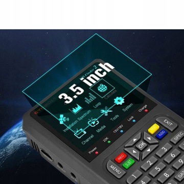 CYFROWY MIERNIK SYGNAŁU SAT-FINDER LCD 4000 mAh