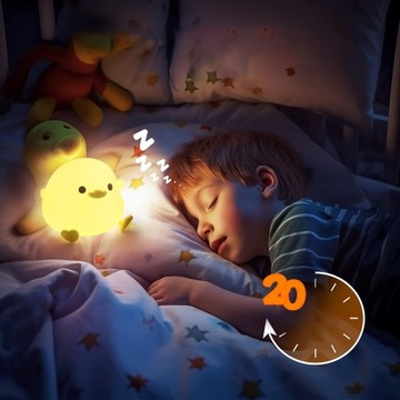 НОЧНИК НОЧНИК МЯГКИЙ СИЛИКОНОВЫЙ CUTE DUCK 0.5W 1200MAH USB