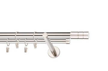 Karnisz 180 gotowy metalowy solidny połysk 1,8 m.