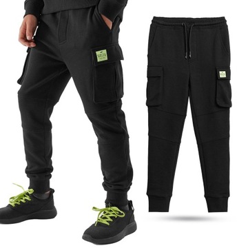 СПОРТИВНЫЕ БРЮКИ ДЛЯ МАЛЬЧИКОВ 4F, ХЛОПОК, AW23M415