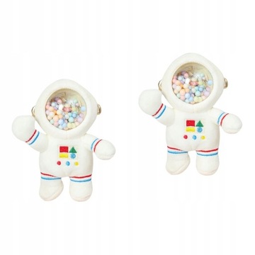 Cartoon Plush Toy Keys Keychain Decorative 2 Pack