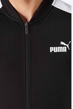 2938b BLUZA PUMA MĘSKA CZARNA ROZPINANA BEZ KAPTURA L