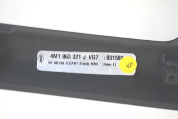 AUDI Q7 4M 3.0 TFSI 2016 LHD KONZOLA VÝBĚRU ŘAZENÍ POUZDRO