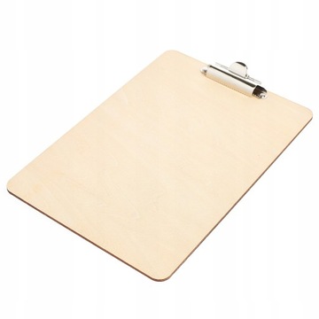 CLIPBOARD DREWNIANY A5 PODKŁADKA Z KLIPSEM DESKA
