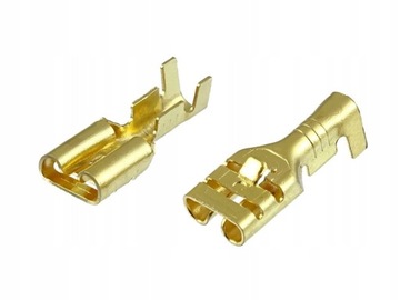 Konektor nieizolowany 6.3mm żeński z blokadą (100szt.) x1szt