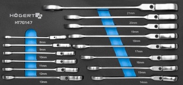HOGERT WKŁAD ZESTAW KLUCZE ŁAMANE Z GRZECHOTKĄ 14E