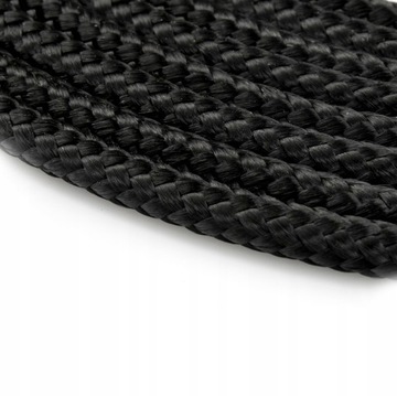 Полипропиленовая веревка 8 мм плетеные черные 10 м