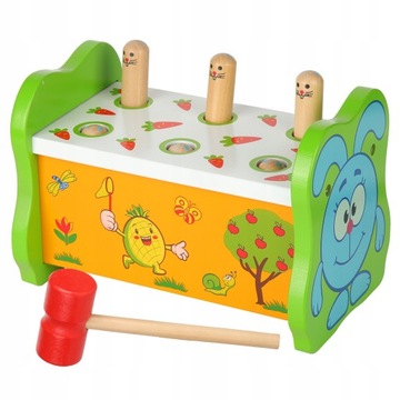 Деревянная игрушка-колотка настольная