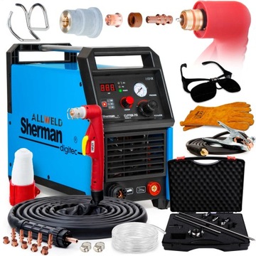 PRZECINARKA PLAZMOWA PLAZMA SHERMAN CUTTER 70 400V 23MM 65A ALU UCHWYT 6M