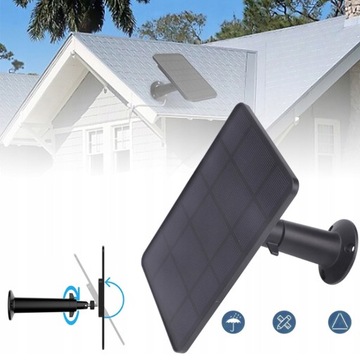 НАСТЕННАЯ СОЛНЕЧНАЯ ПАНЕЛЬ МОЩНОСТЬЮ 4 ВТ ДЛЯ НАРУЖНЫХ КАМЕР С КАБЕЛЕМ ДЛИНОЙ 2,8 М