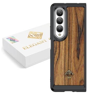 Pouzdro Pro Samsung Z Fold 3 Kryt Luxusní Přírodní Dřevo Originální