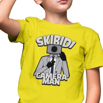 KOSZULKA T-SHIRT dla DZIECI Camera MAN SKIBIDI TOILET Wiele WZORÓW 122
