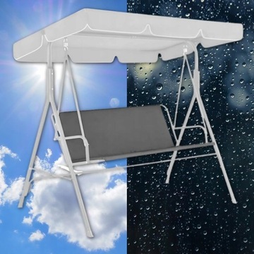 MOCNE SIEDZISKO DO HUŚTAWKI OGRODOWEJ PODKŁAD MATERIAŁ WYTRZYMAŁY 114cm