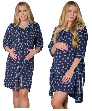 L БАННЫЙ ХАЛАТ ДЛЯ РОДИЛЬНОГО ДОМА ХЛОПКОВЫЙ ХАЛАТ