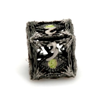 ЗЕЛЕНЫЙ ГЛАЗ ДЬЯВЛА, МЕТАЛЛИЧЕСКИЕ КУБИКИ D6, РПГ, ШЕСТИГРАННЫЕ КУБИКИ