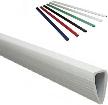 Grzbiety wsuwane białe Argo 4 mm 50 sztuk